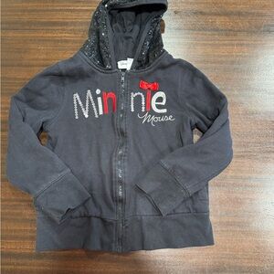 Disney Minnie Mouse Black and Red Kids Hoodie size 10/12 years